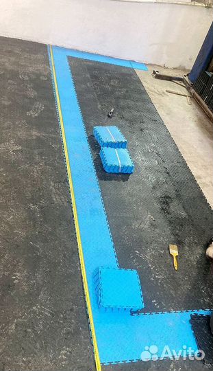 Модульная плитка пвх для гаража