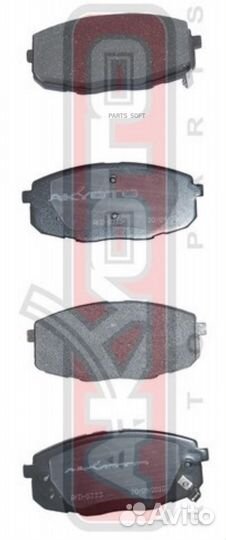 Akyoto AKD-0373 Колодки тормозные дисковые передни