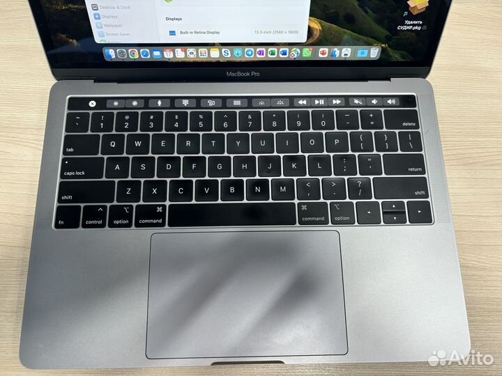 Macbook pro 13 (i5, 8/256 gb)touch bar 2019