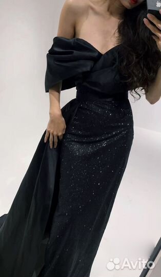 Вечернее платье на выпускной блестящее