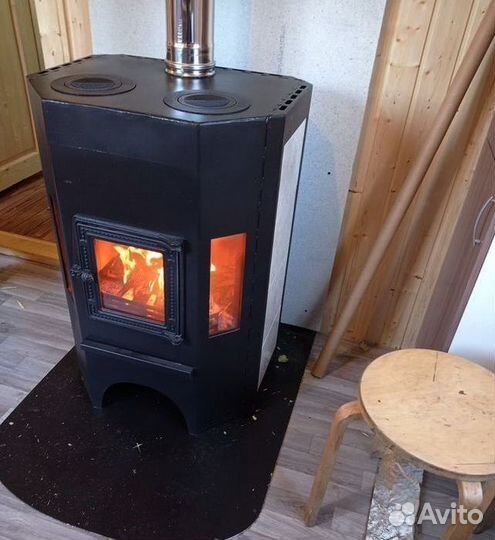 Печь камин на дровах