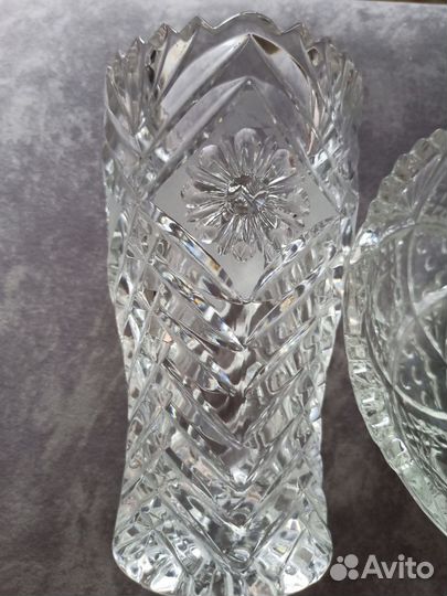 Ваза хрустальная, салатник