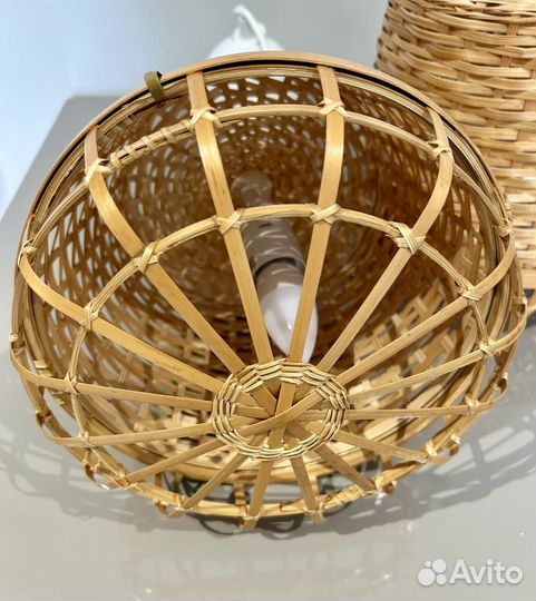 Светильник подвесной из бамбука Икеа
