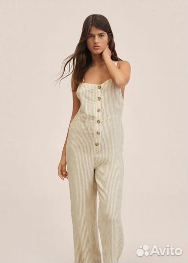 Комбинезон ромпер mango манго 100 лен