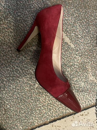 Туфли женские красные(замша)