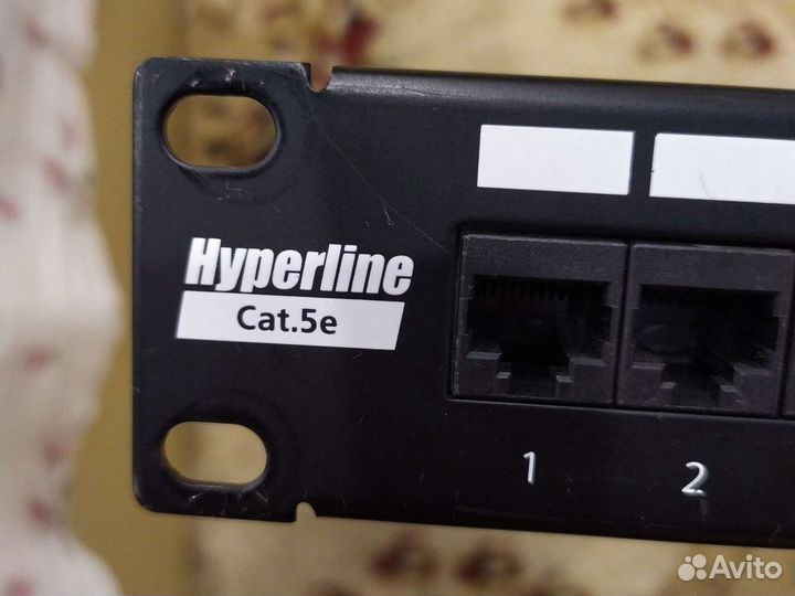 Патч панель Hyper line Cat. 5e на 24 порта
