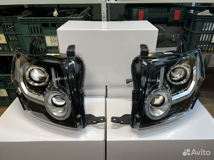 LED Фары передние тюнинг Паджеро 4