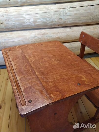 Детская парта ручная работа по принципу парт СССР