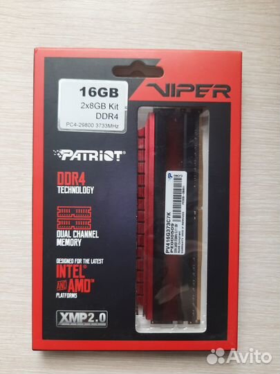 Patriot Viper 4 DDR4 3733MHz 16GB (8+8)