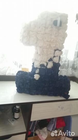 Цифра 1 на годик мальчику