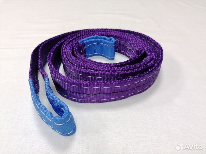 Трос буксировочный ленточный петлевой 5т 5м