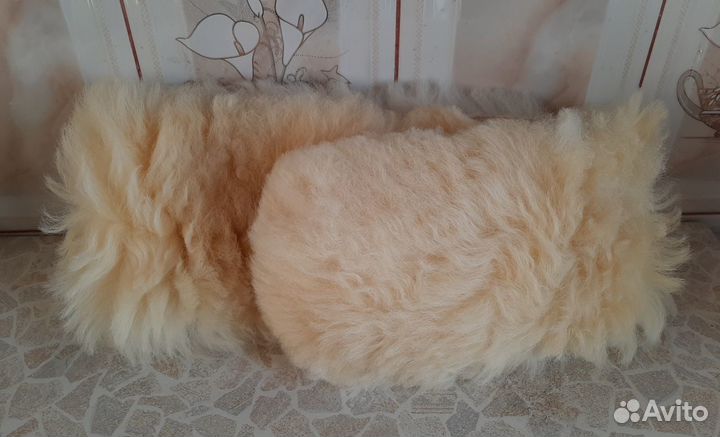Меховая шкура воротник опушка овечья
