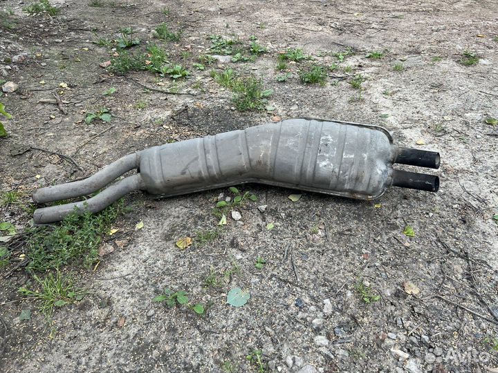 Задняя банка глушителя bmw e34