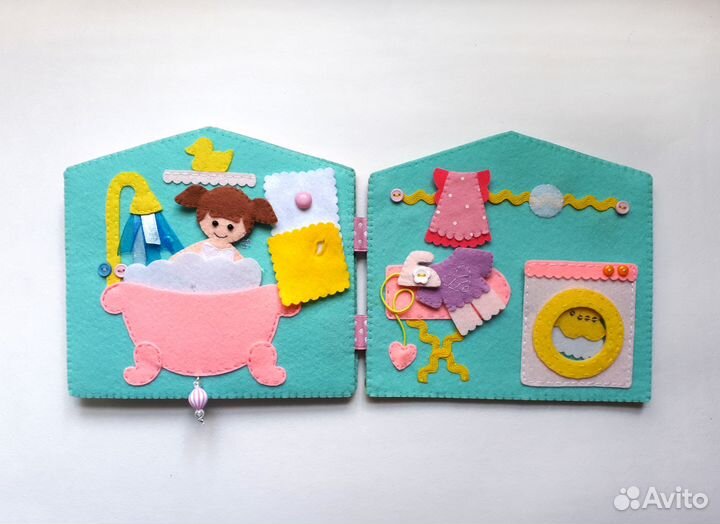 Кукольный домик - книжка из фетра