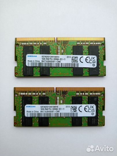 Samsung DDR4 2x16Gb 3200