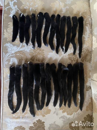 Хвосты и пластины черной норки Блэкглама