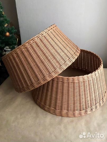 Плетеная юбка для елки