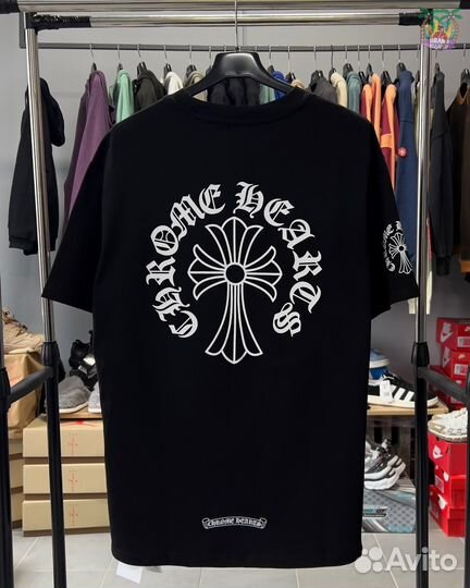 Футболка Chrome Hearts Neck Logo Black