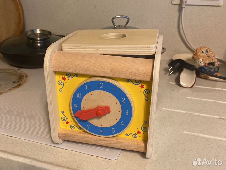 Деревянный куб сортер новый