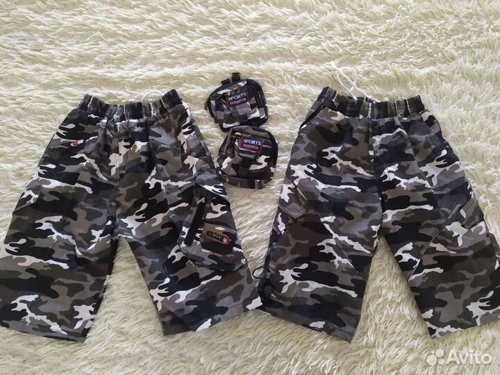 Шорты цвета хаки