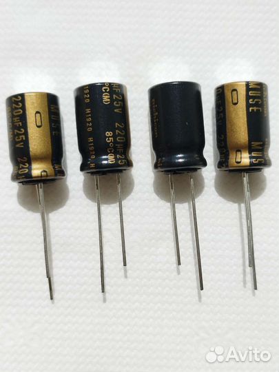 Конденсаторы Nichicon kz, Elna silmic ii, EM fever