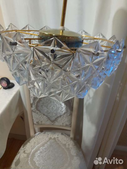 Люстра хрустальная,Искра, СССР