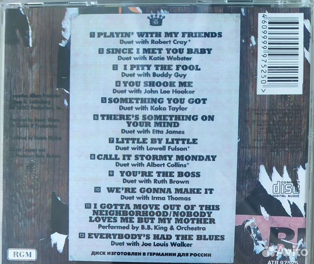 CD BB King Blues summit 1993