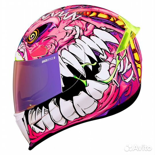 Icon Airframe Pro Beastie Bunny мотошлем розовый