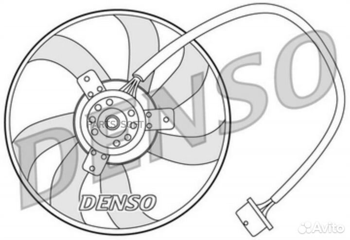 Denso DER32003 Вентилятор радиатора audi A3/skoda