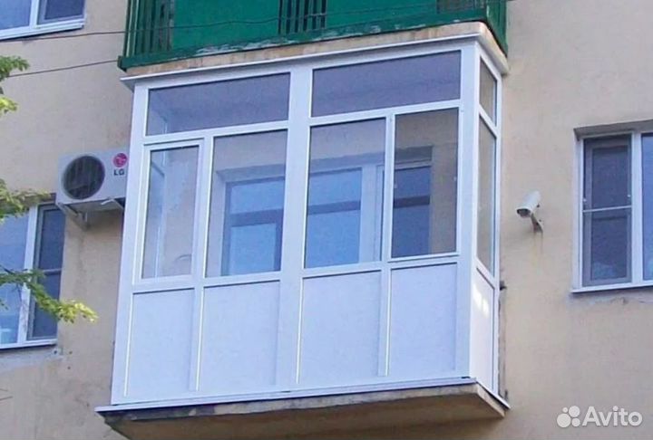 Остекление пвх с отделкой