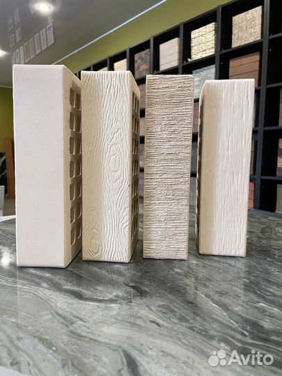 Кирпич лицевой слоновая кость дерево Железногорски