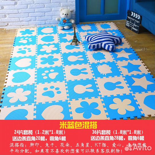 Теромоковрик детский EVA Пазлы, новый