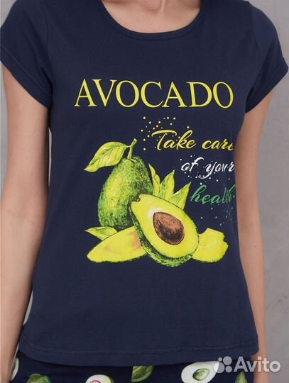 Пижама женская, домашний костюм новый, 48