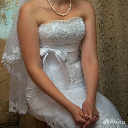 Нежное свадебное платье