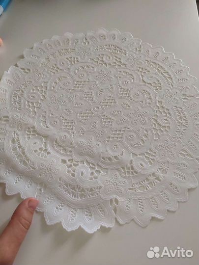 Салфетки сервировочные кружевные