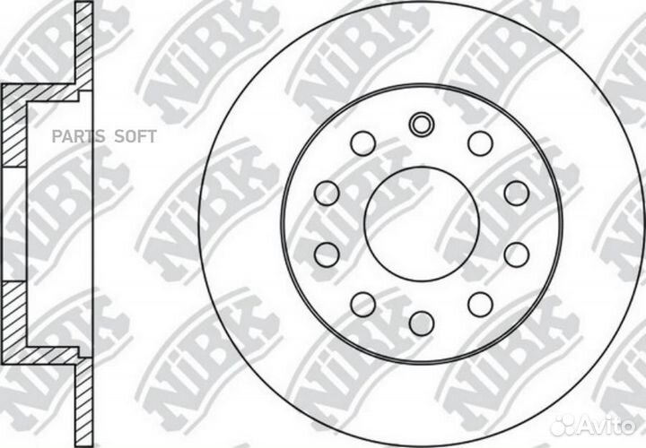 Nibk RN33005 Диск тормозной задний