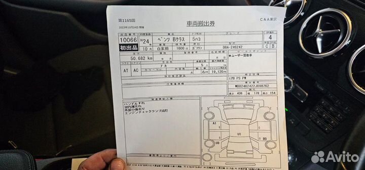 Mercedes w246 b180 270.910 в разборе из Японии