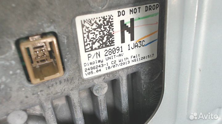 Дисплей мультимедиа Infiniti FX, 2011