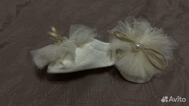 Повязка для волос и пинетки