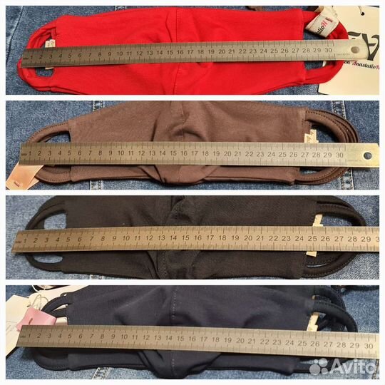 Маска для лица 3шт тканевая двухслойная