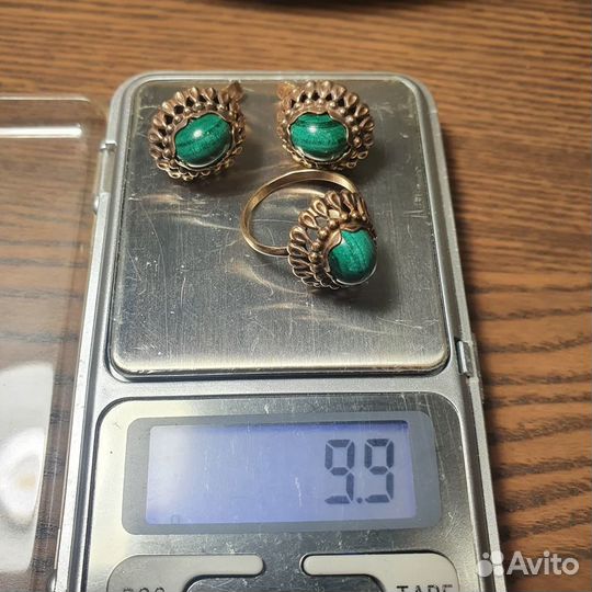 Набор украшений серьги и кольцо Серебро 925