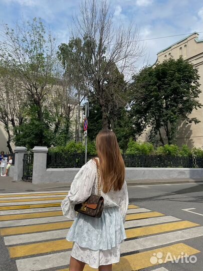 Хлопковый комплект с блузой и юбкой Asel atelier