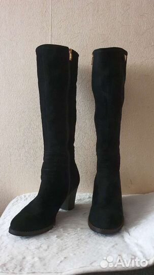 Сапоги женские натуральная замша