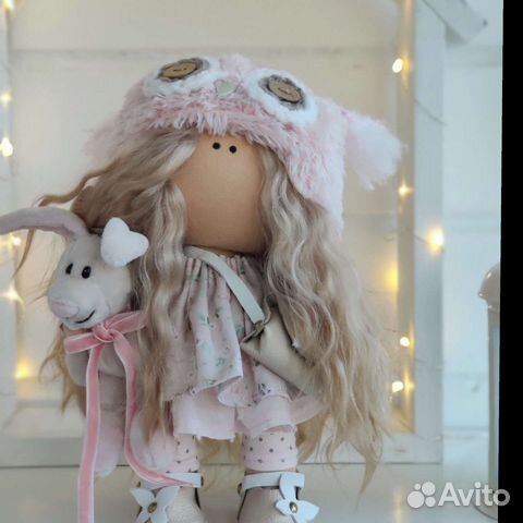 Кукла интерьерная текстильная тильда