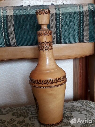 Бутылка в деревянном футляре СССР