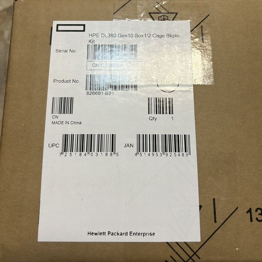 [826691-B21] Корзина Для Жестких Дисков Hpe Gen10 826691-B21