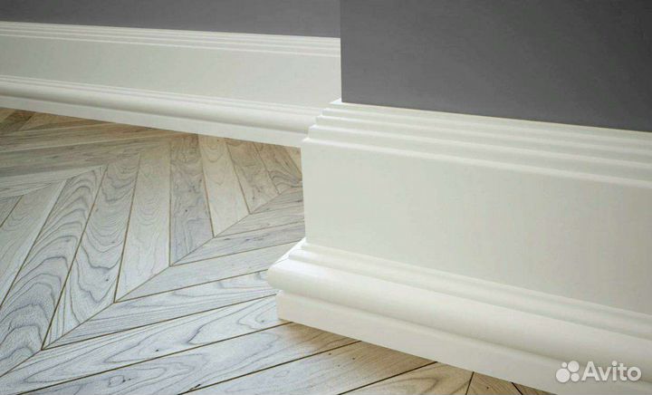 Установка плинтуса мдф дюрополимер покраска