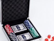 Покер в металлическом кейсе (карты 2 колоды, фишки