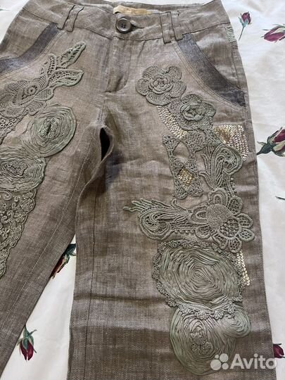 Брюки женские лен