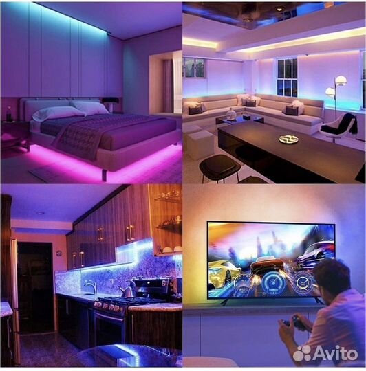 Светодиодная лента 5 метров от сети 220 В